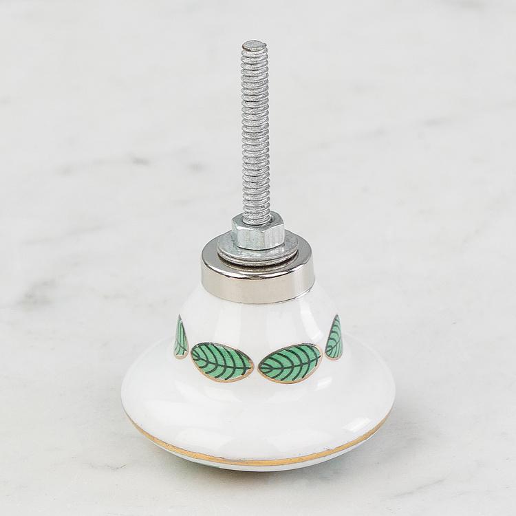 Керамическая мебельная ручка Букет тюльпанов Tulip Bouquet Gold Ceramic Knob