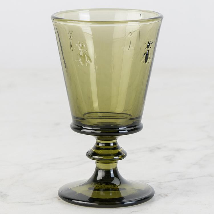 Оливково-зелёный бокал для вина Пчёлы дисконт Abeille Vert Olive Wine Glass discount