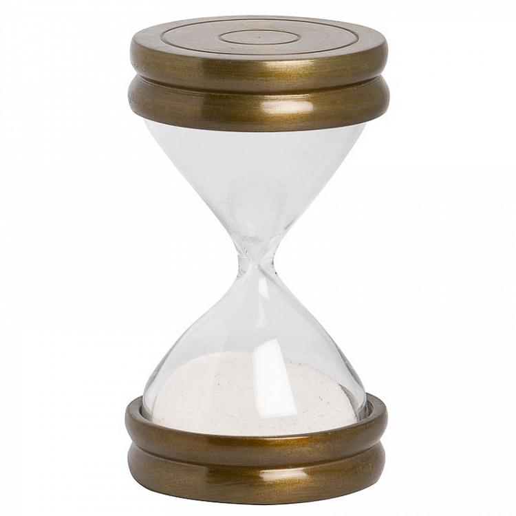 Песочные часы латунного цвета с патиной Brass Patina Sandtimer