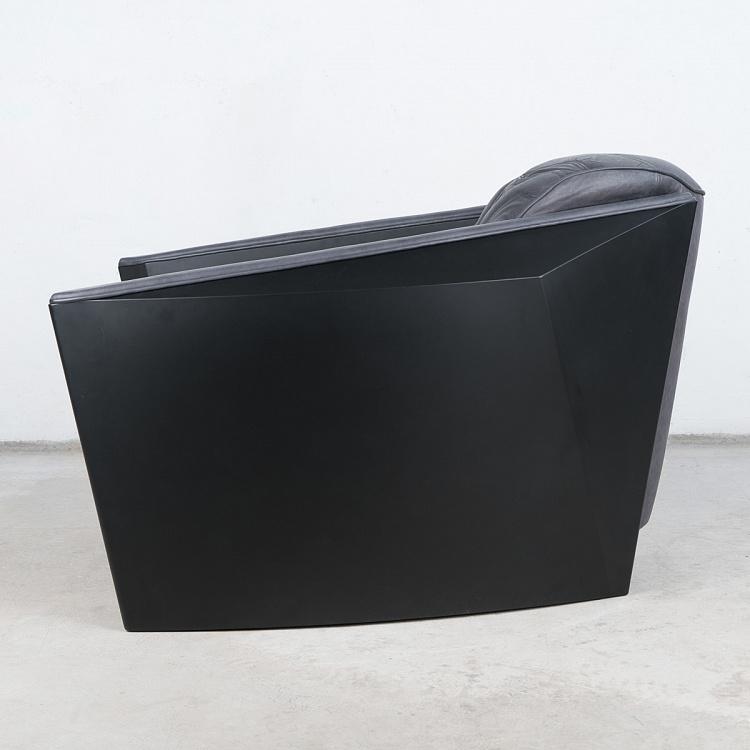 Кресло Титан, матовая черная сталь Titan Armchair, Matt Black Steel