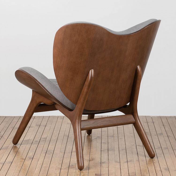 Низкое кресло Разговор, тёмные ножки A Conversation Piece Lounge Chair Low, Dark Oak