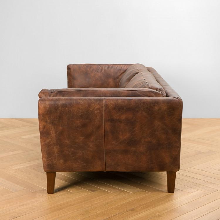 Трёхместный диван Верона, тёмные ножки Verona 3 Seater, Oak Dark Brown