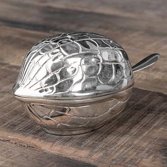 Jam Pot With Glass And Spoon