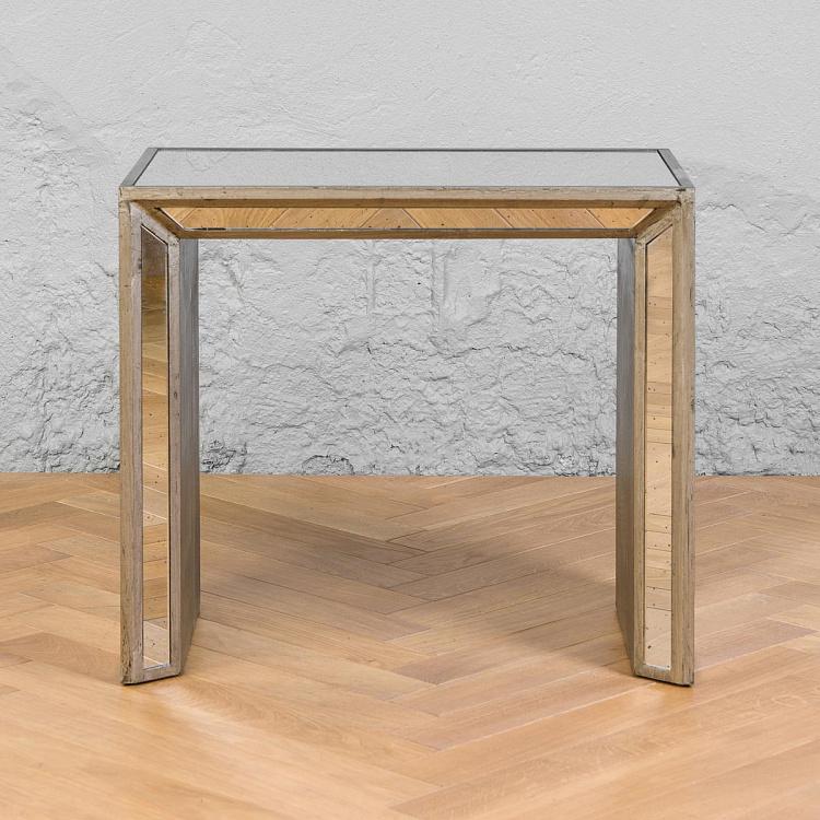 Комплект из двух зеркальных столиков Нарцисс Set Of 2 Narcisse Nesting Mirrored Side Tables