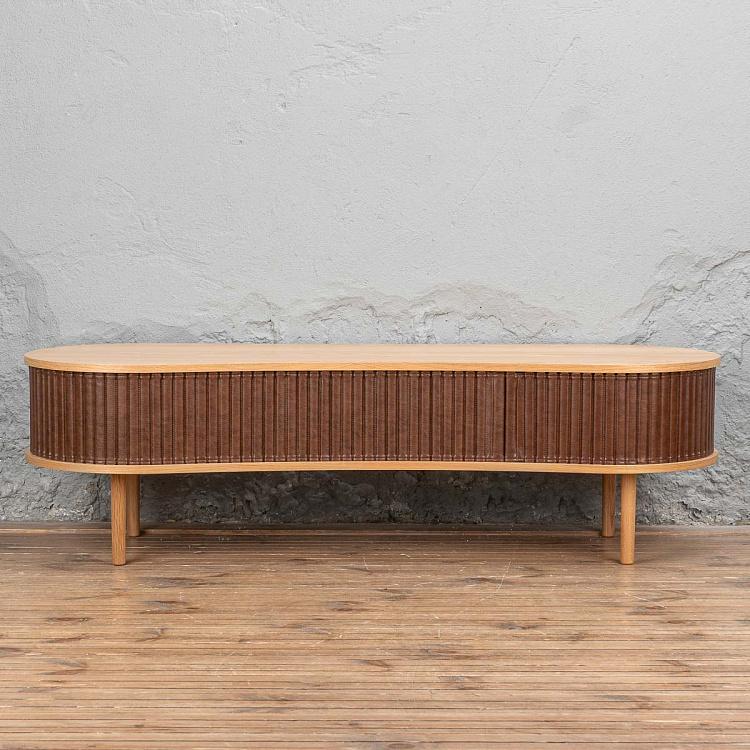 Комод-тумба под телевизор Одейшес, светлый дуб Audacious TV Bench, Oak