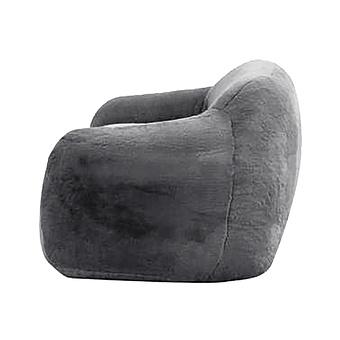 Двухместный диван Snug 2 Seater искусственный мех Grizzly Grey - ракурс 3