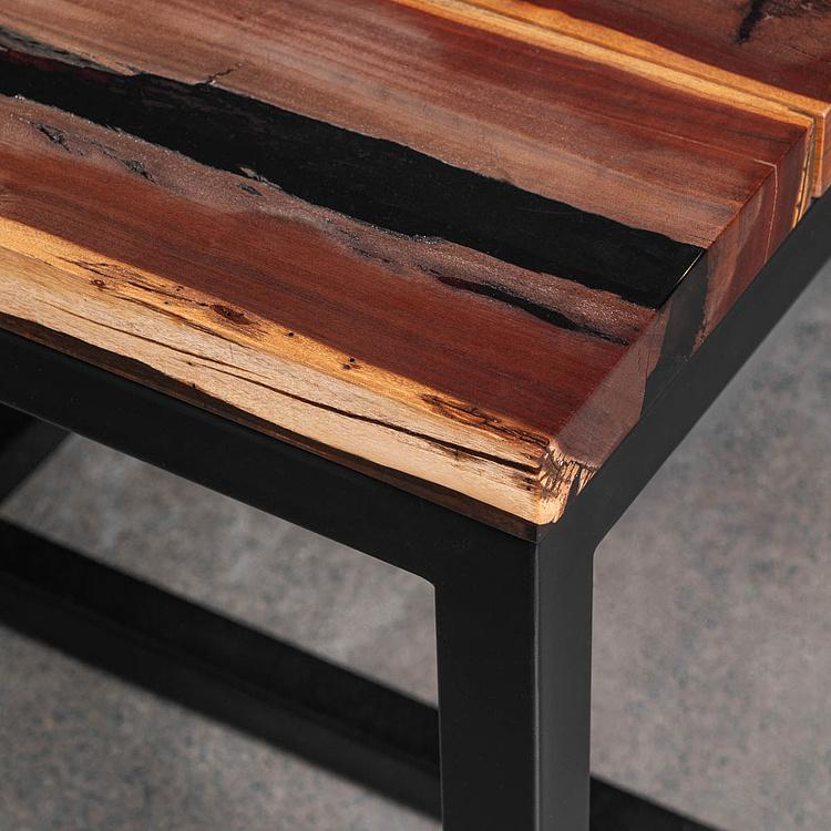 Прикроватный столик Трапт, матовые чёрные ножки Trapt Side Table, Matt Black