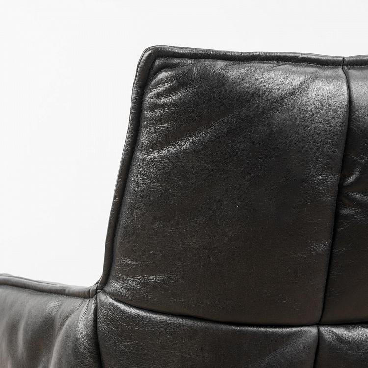 Вращающееся кресло Центр, чёрные матовые ножки Center Swivel Armchair, Black Matt Metal RM