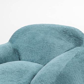 Кресло Baby Snug Chair искусственный мех Sheepfur Blue - ракурс 6