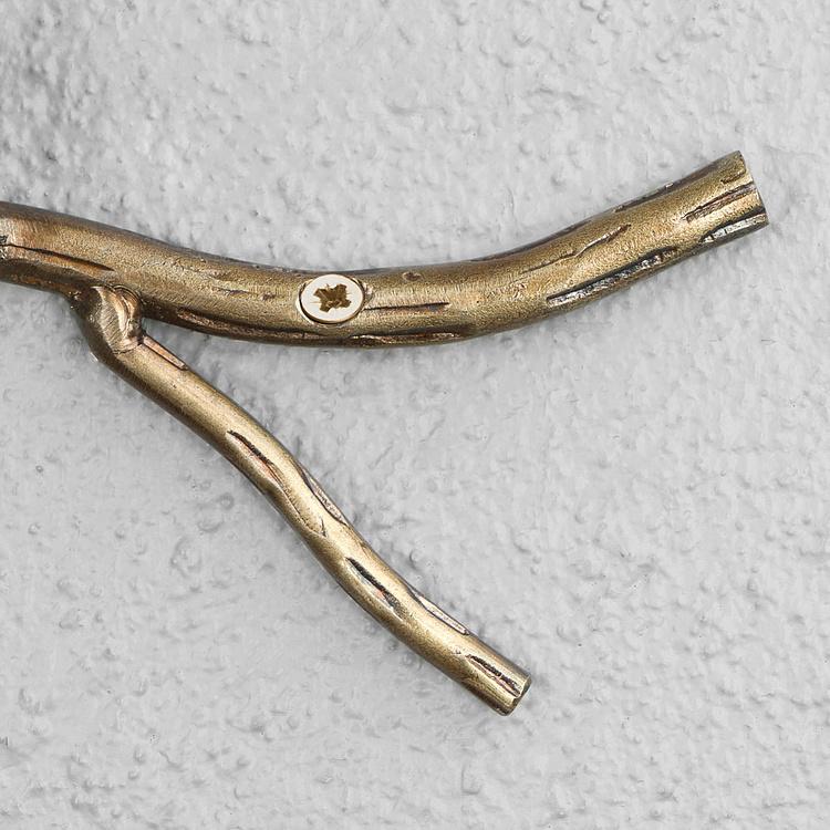 Настенная вешалка с 2 крючками Сосновые шишки Hedonistic Wall Coat Rack 2 Hooks