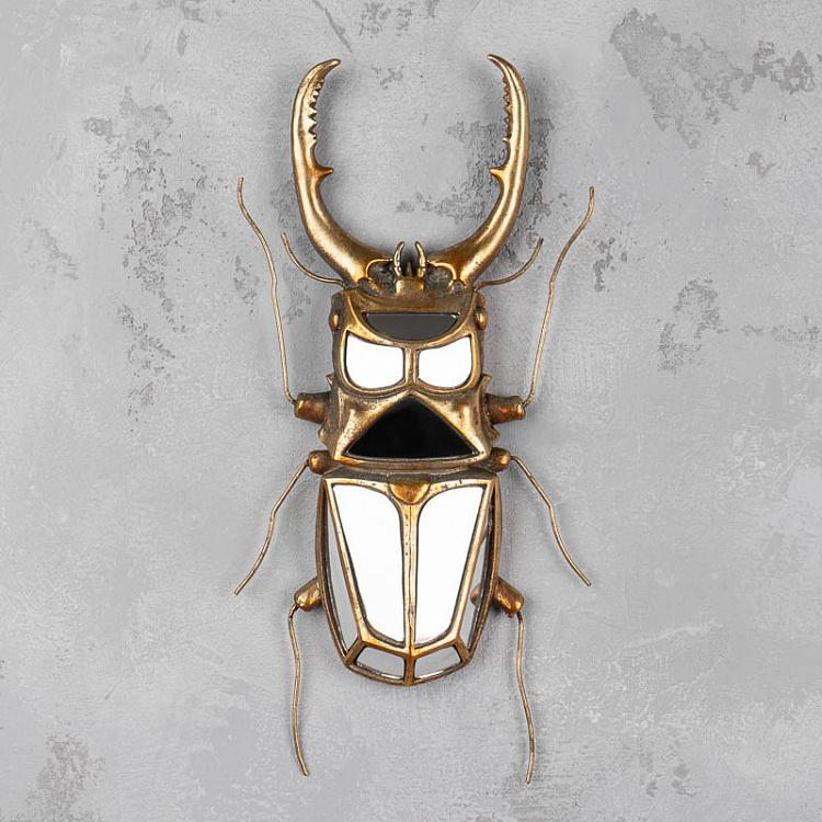 Настенное украшение с зеркалами Жук-олень Stag Beetle Wall Decor With Mirrors