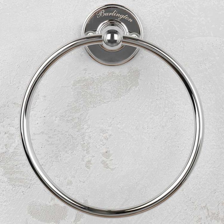 Настенный держатель-кольцо для полотенец цвета хром Towel Ring Chrome