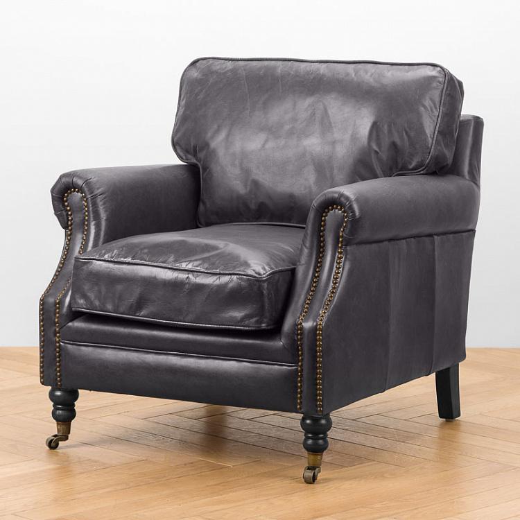 Кресло Джон, чёрные ножки John Armchair, Black Wood D