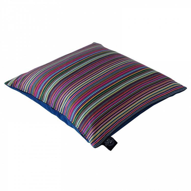 Средняя квадратная подушка в традиционную оксфордскую полоску Cushion Stripe Medium Square