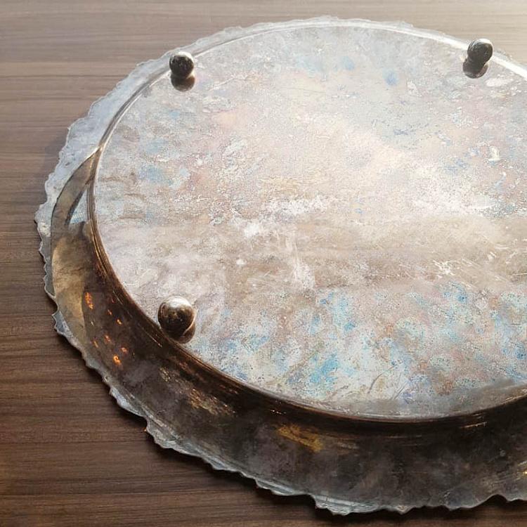 Винтажный серебряный поднос 15 Vintage Old Silver Plate 15