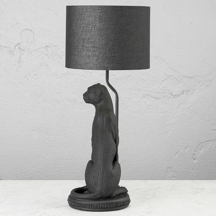 Настольная лампа с абажуром Пантера Black Panther Bagheera Lamp With Shade