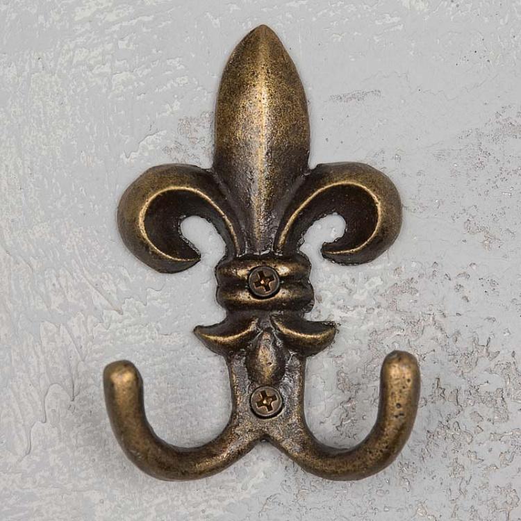 Двухрожковый крючок Королевская Лилия Fleur De Lis Double Hook