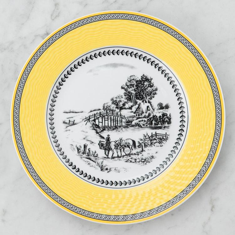 Обеденная тарелка Пейзанские мотивы Village Dining Plate