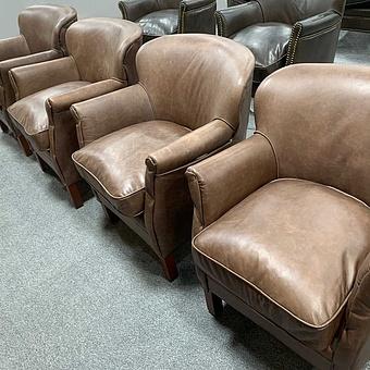 Кресло Academic Chair RM натуральная кожа Antique Master - ракурс 2