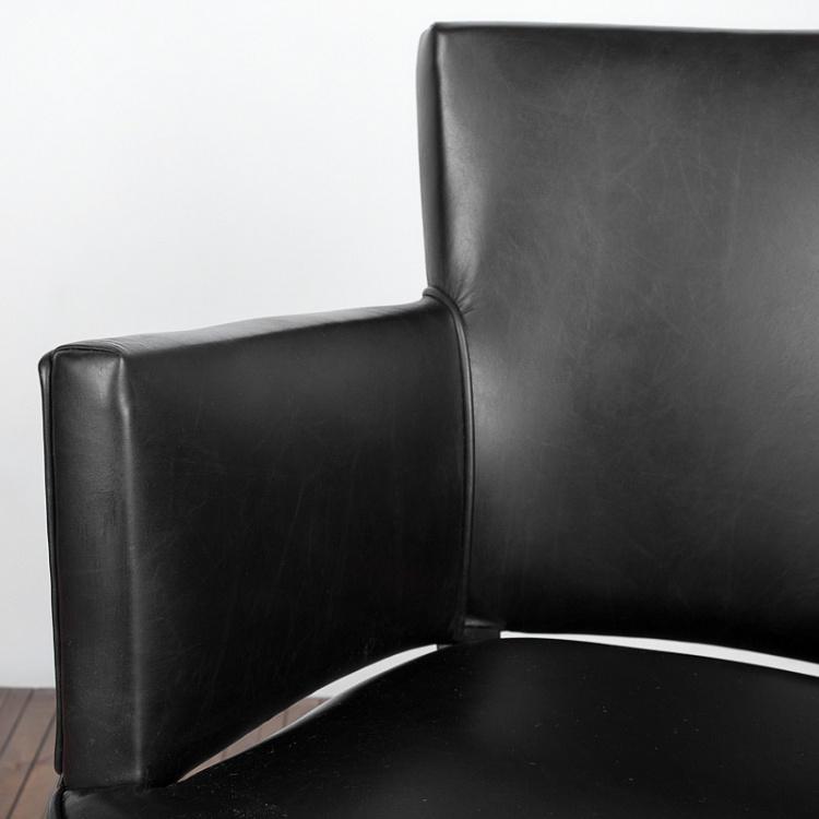Рабочее кресло на колесиках Суиндерби, чёрная металлическая отделка Swinderby Office Chair, Black Spitfire
