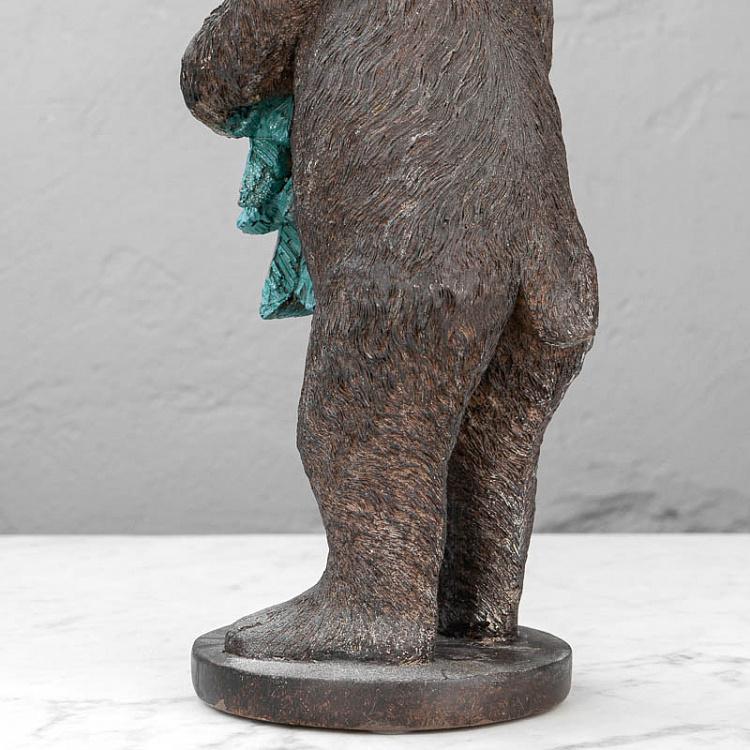 Статуэтка Медведь с ёлкой Bear Holding A Pine Tree 34 cm