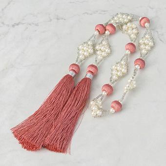 Гирлянда Garland With Pearls And Tassels Pink 90 cm