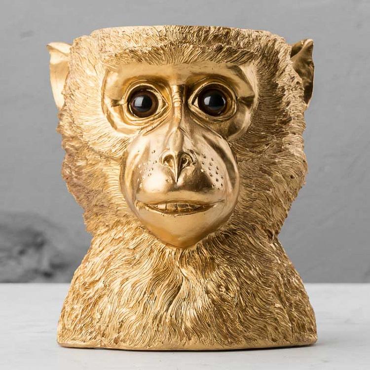 Кашпо Золотая обезьяна Flower Pot Golden Ape