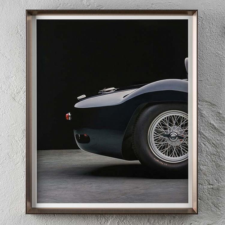 Модульный фото-принт в деревянной раме Мазерати Бёрдкейдж Set Of 3 Maserati Birdcage, Pewter Frame