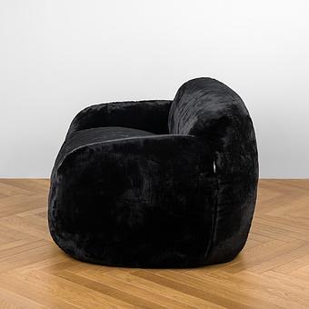 Двухместный диван Snug 2 Seater искусственный мех Big Bear Sable - ракурс 3