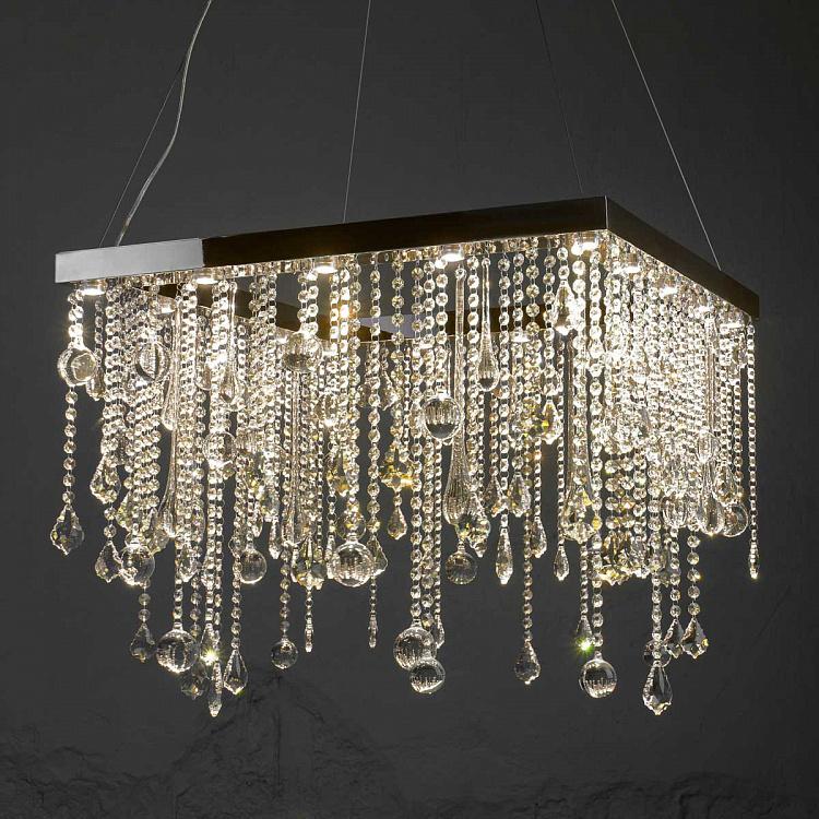 Квадратная люстра Сосульки, M Icicle Chandelier Square Medium