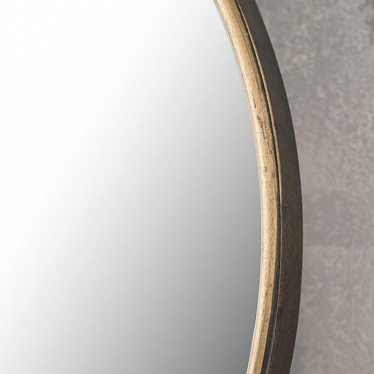 Круглое настенное поворотное зеркало Round Copper Swivel Wall Mirror