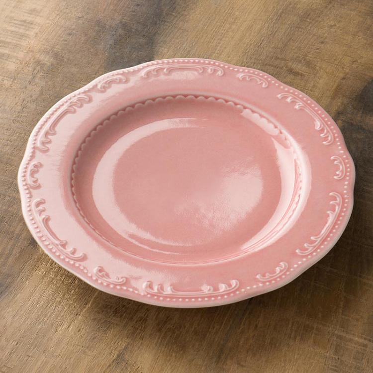 Пудрово-розовая десертная тарелка Старая Вена Vecchio Vienna Dessert Plate Powder Pink