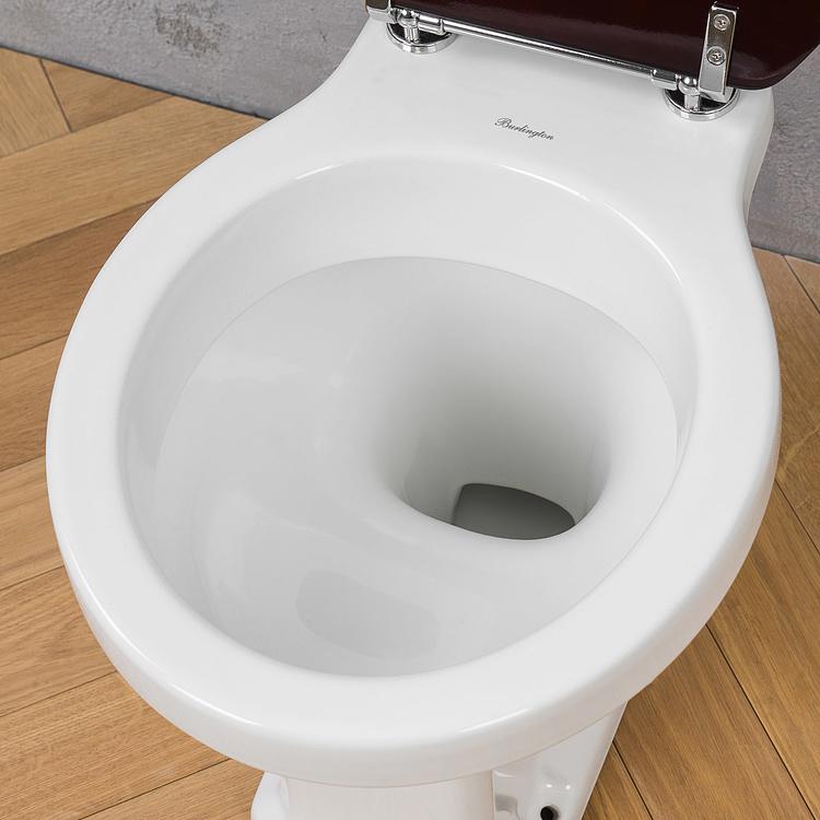 Унитаз с высоким бачком и стульчаком High Level WC With Wooden Seat