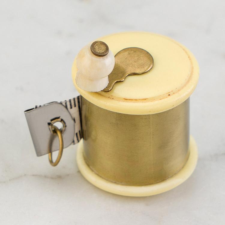 Рулетка латунная с патиной Measuring Tape Brass Patina