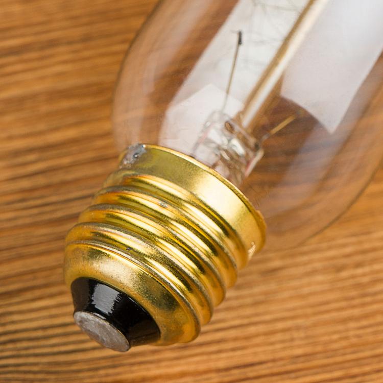 Лампа накаливания Эдисон Трубка Винт E27 40 Вт, золотая колба Edison Tube Gold Screw E27 40W