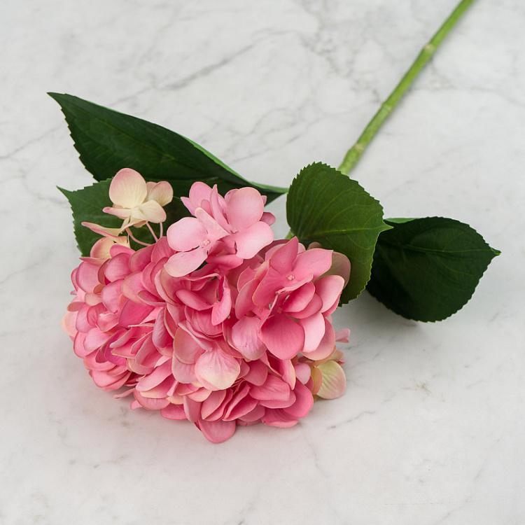 Искусственная гортензия Гранде Фьоре ярко-розовая Hydrangea Grande Fiore Hot Pink 70 cm