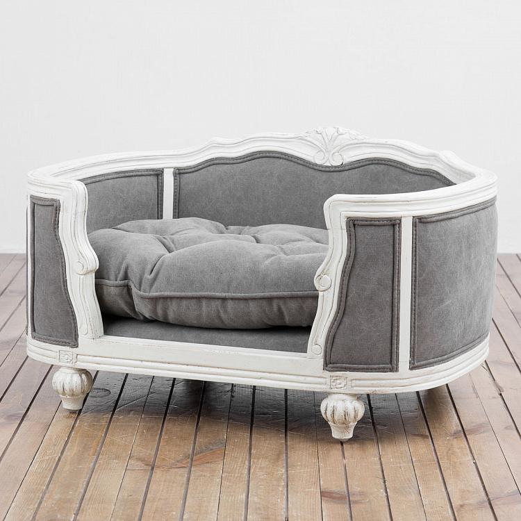 Серый диван для собак/кошек Артур, S Arthur Sofa Small, Stonewashed Canvas Grey