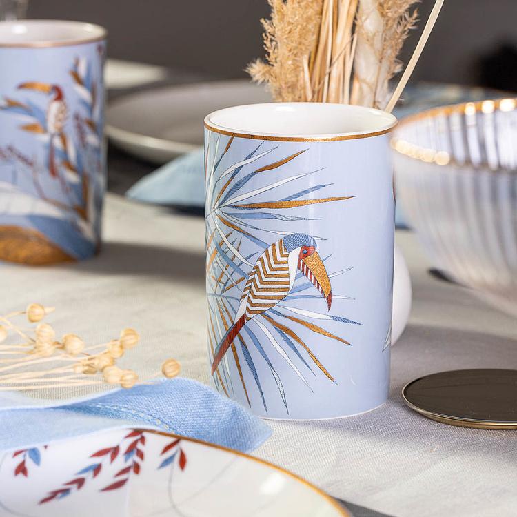 Высокая аромасвеча с туканом Африка Africa High Candle Toucan Blue