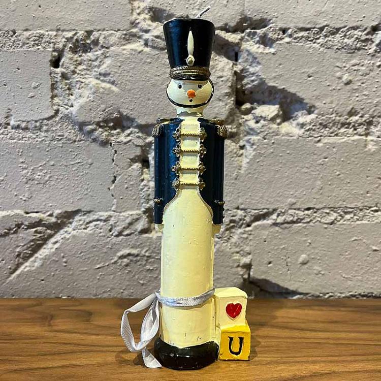 Paraffin Candle Soldier In Blue Uniform discount1