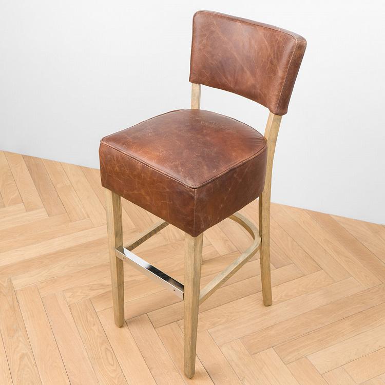 Барный стул Негрони, светлые ножки Negroni Barstool, Oak Brown