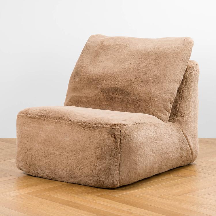 Кресло Lomfy Chair искусственный мех Big Bear Taupe