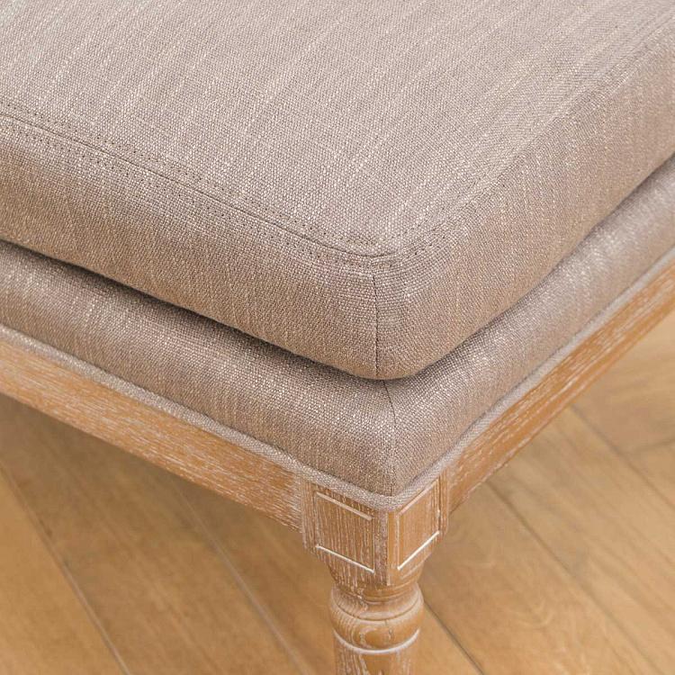 Банкетка Джон, песочные ножки John Footstool, Oak Sandwashed