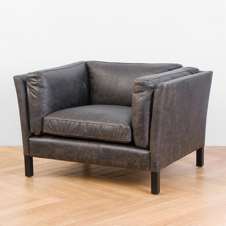 Кресло Томми, чёрные ножки Tommy Armchair, Black Wood D