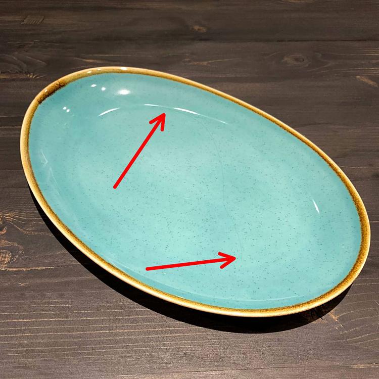 Овальная тарелка Тренд Сплит дисконт Trend Split Oval Plate discount