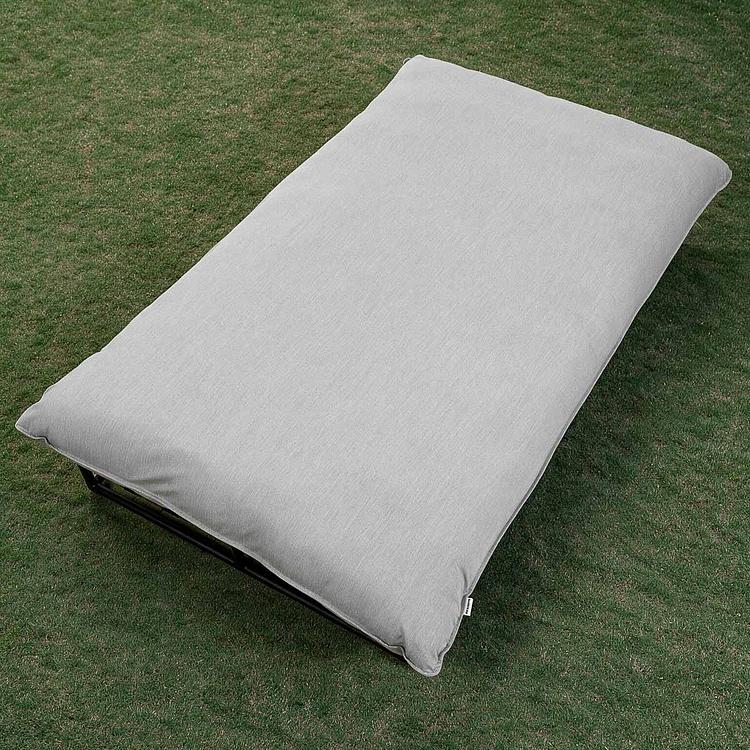 Садовый шезлонг-лежак Coral Lounger, Black акриловая ткань Lead Chine - ракурс 5