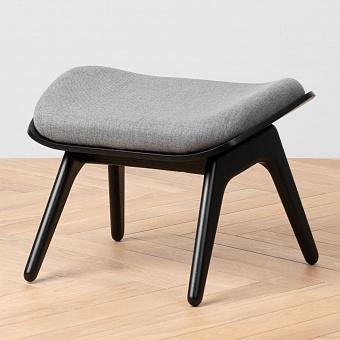 Банкетка The Reader Ottoman, Black Oak полиэстер Slate Grey Kingston