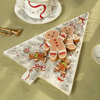 Сервировочное блюдо New Year Christmas Tree Dish