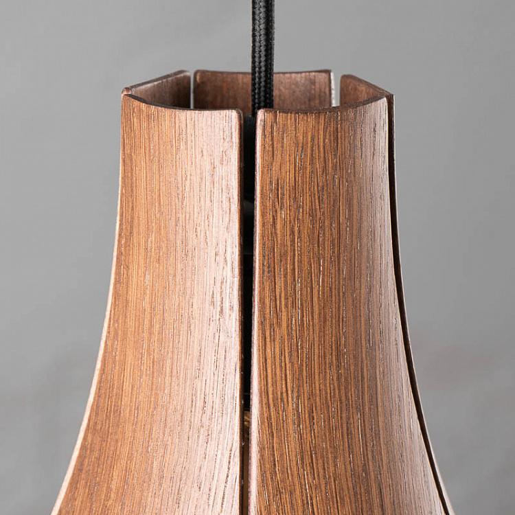 Подвесной светильник Джаз на чёрном проводе с плоским потолочным колпаком Jazz Hanging Lamp With Black Cord Rosette