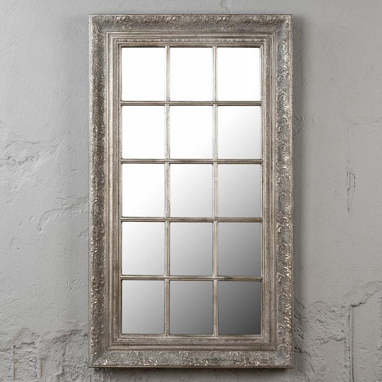 Зеркало Антик с серебряной решеткой Silver Antique Mirror