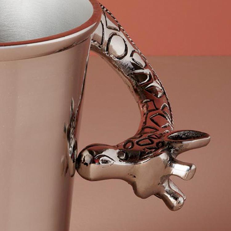 Ведро для льда Жираф серебряного цвета Giraffe Ice Bucket Silver